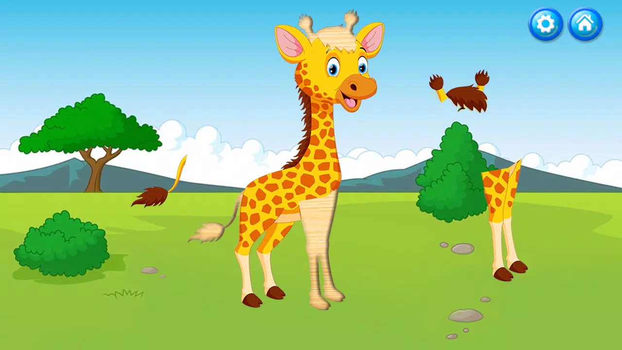 Kids Puzzles - Safari Puzzles Schermafbeelding 1