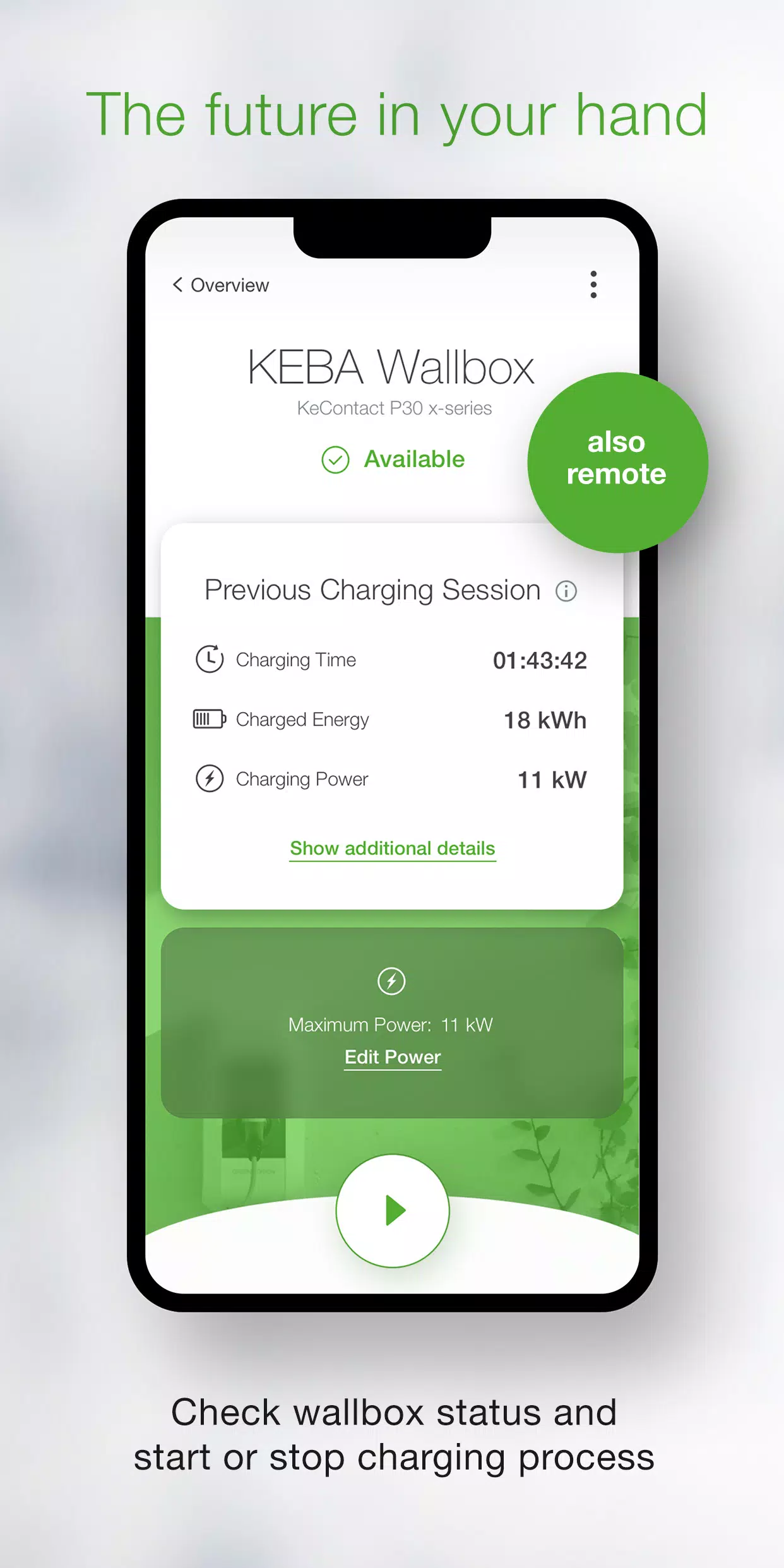 KEBA eMobility App Screenshot 0