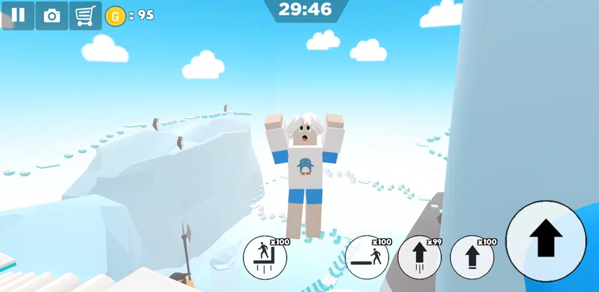 Ice snow island parkour Screenshot 1