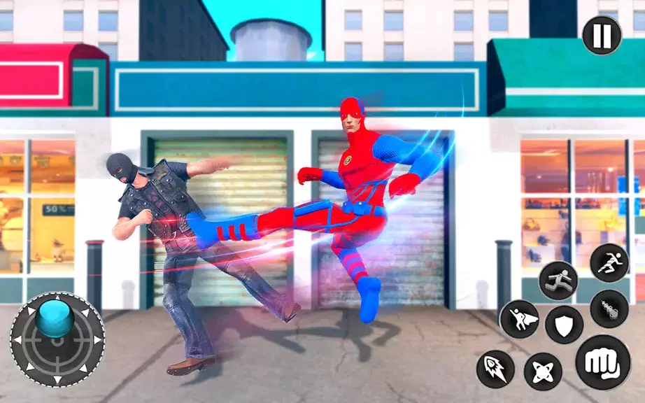 Captain Super Hero Man Game 3D Schermafbeelding 3