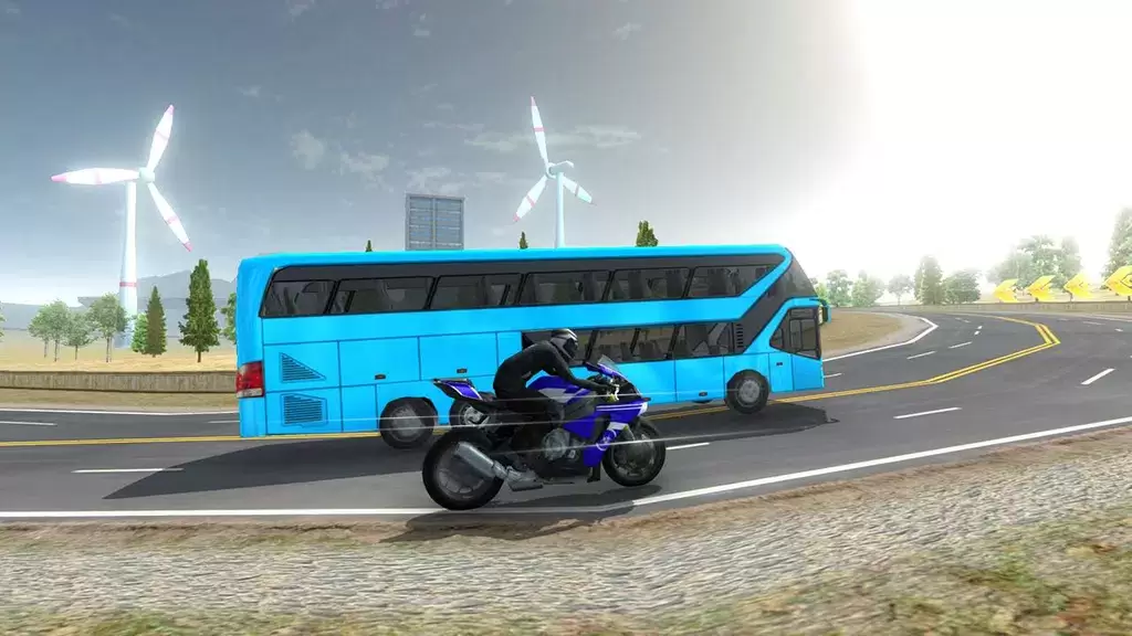 Bike VS Bus Racing Games Скриншот 3