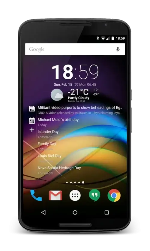 Chronus Information Widgets ဖန်သားပြင်ဓာတ်ပုံ 2