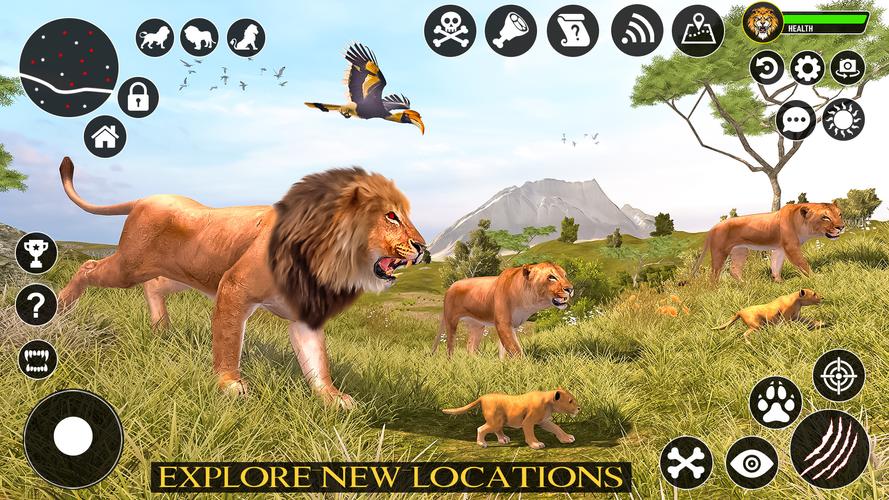 Ultimate Lion Simulator Game スクリーンショット 1