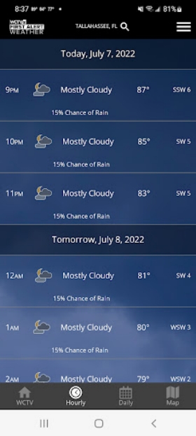WCTV First Alert Weather Ảnh chụp màn hình 0