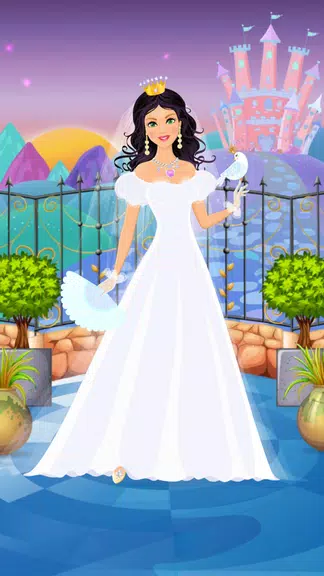 Princess Wedding Dress Up Game ဖန်သားပြင်ဓာတ်ပုံ 0