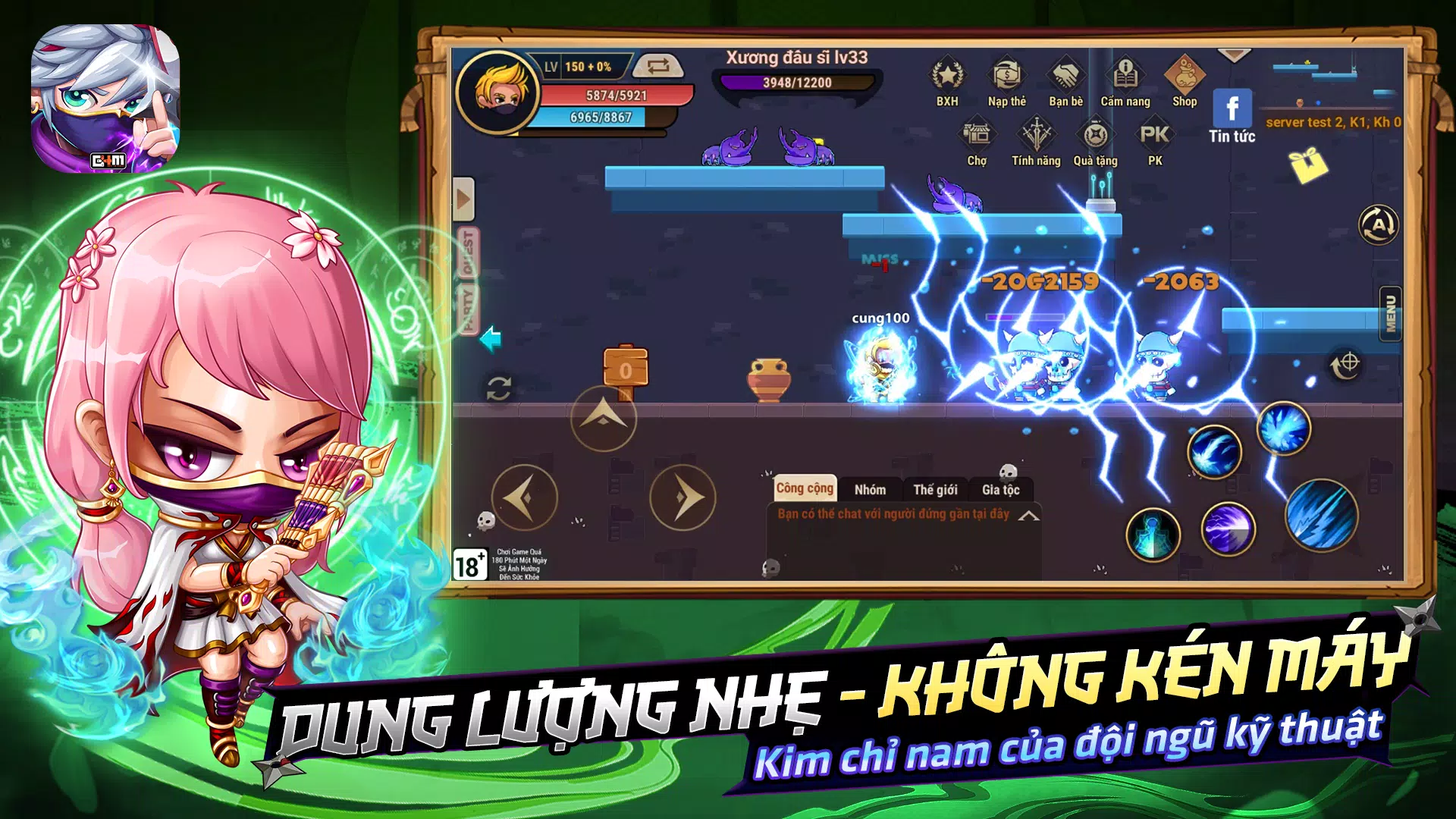 Schermata Học Viện Ninja G4M 3