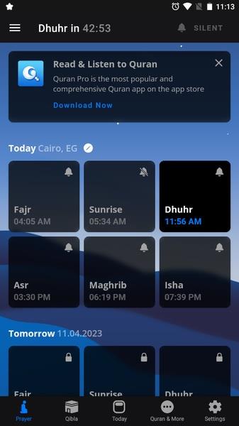 Athan Pro: Muslim Prayer Times Скриншот 0