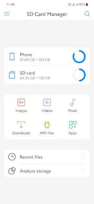 SD Card Manager For Android স্ক্রিনশট 2