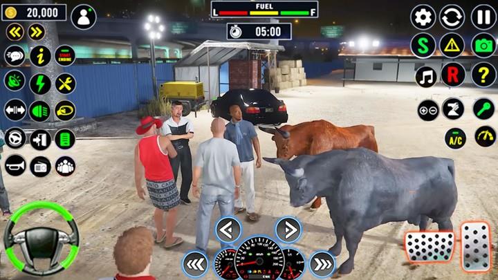 Animal Transport Truck Sim 3D Capture d'écran 0