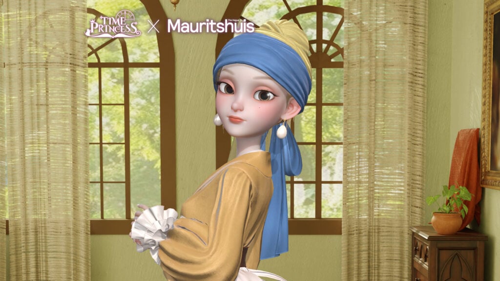 Walang katapusang obra maestra: prinsesa dress-up inspirasyon ng batang babae na may perlas na hikaw