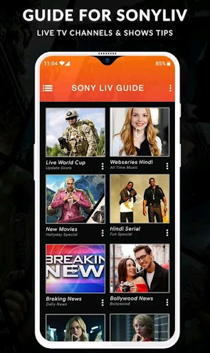 SonyLiv - Live TV Shows, Cricket & Movies Guide Ảnh chụp màn hình 2