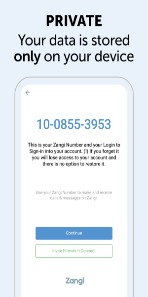 Zangi Private Messenger Ảnh chụp màn hình 0