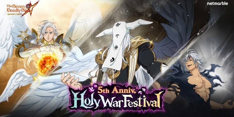 The Seven Deadly Sins: Grand Cross viert zijn vijfde verjaardag met het 5e Anniv Holy War -evenement