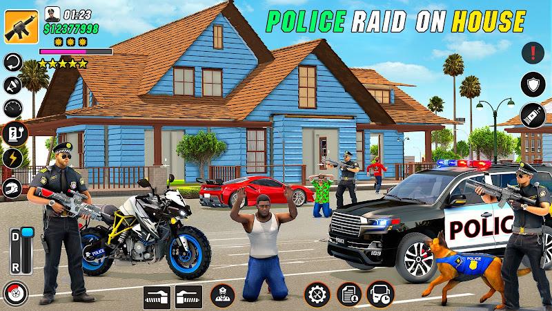 Police Motor Bike Crime Chase Schermafbeelding 0