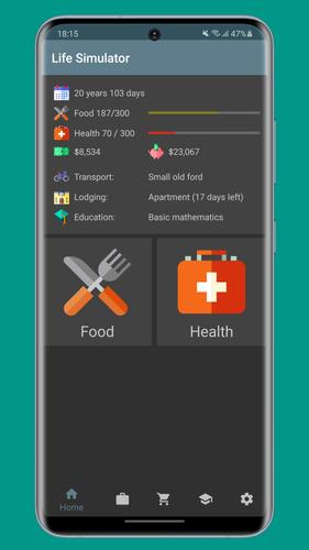 Life Simulator Captura de tela 1