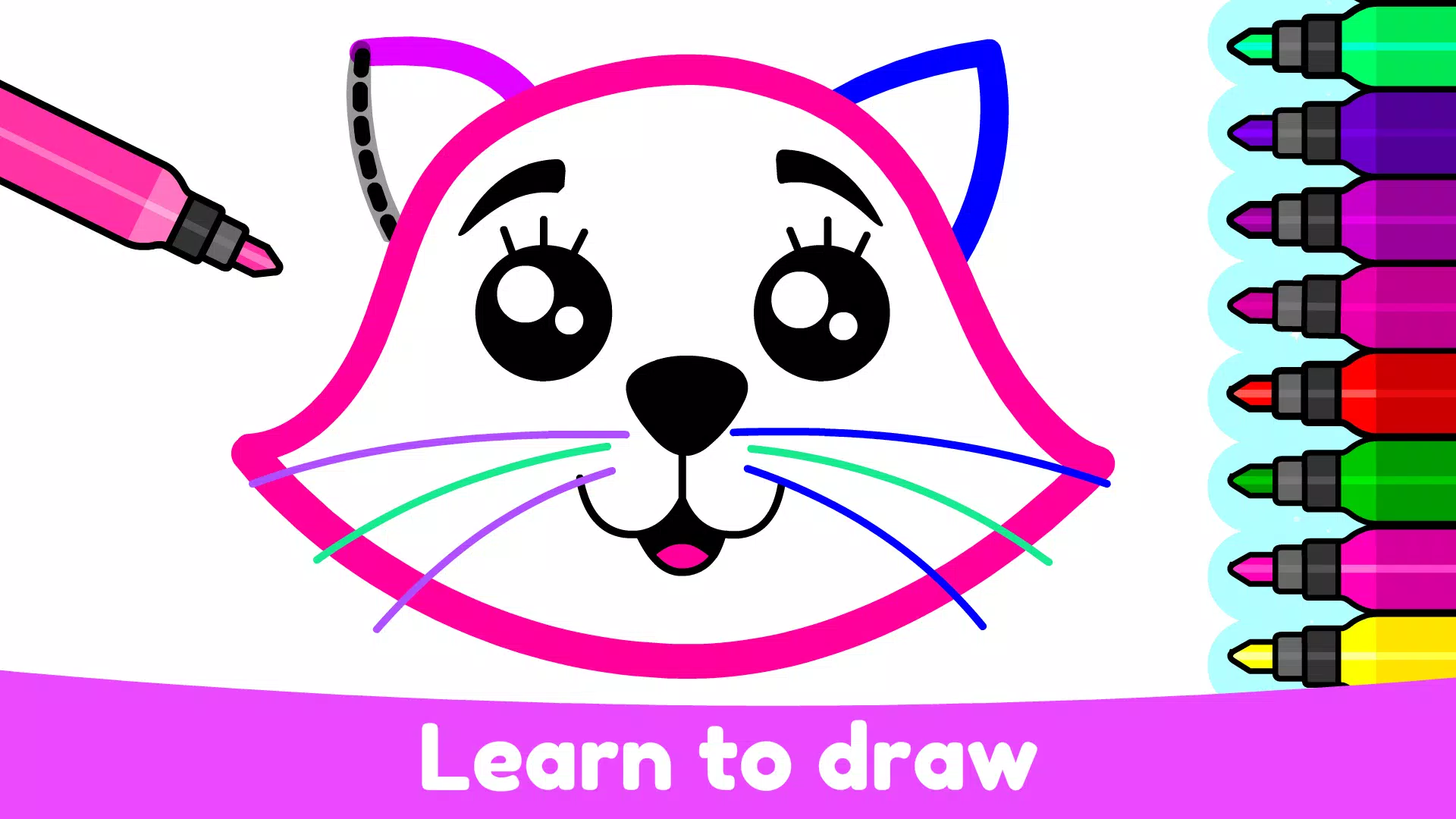 Kids Drawing & Coloring Games Zrzut ekranu 0