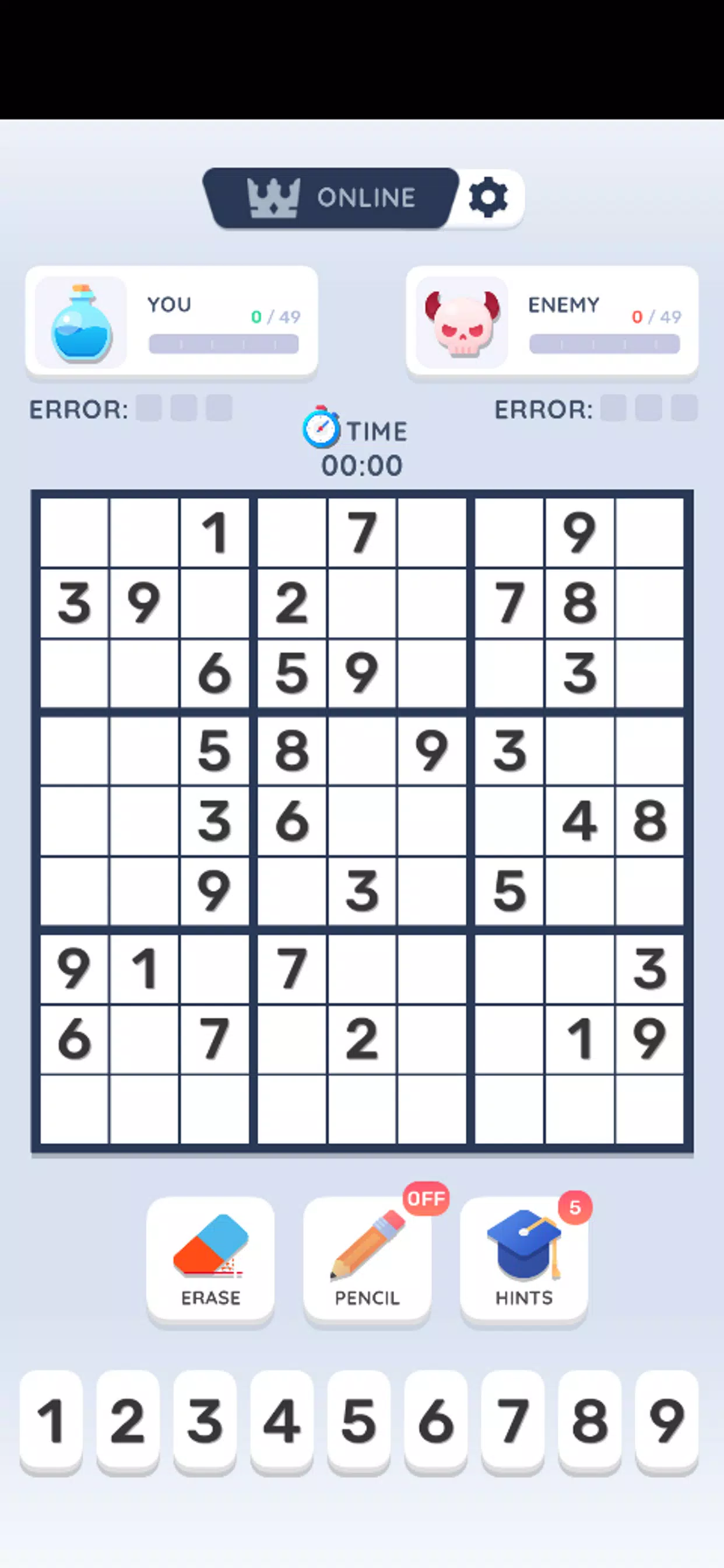 Sudoku Online Ekran Görüntüsü 2