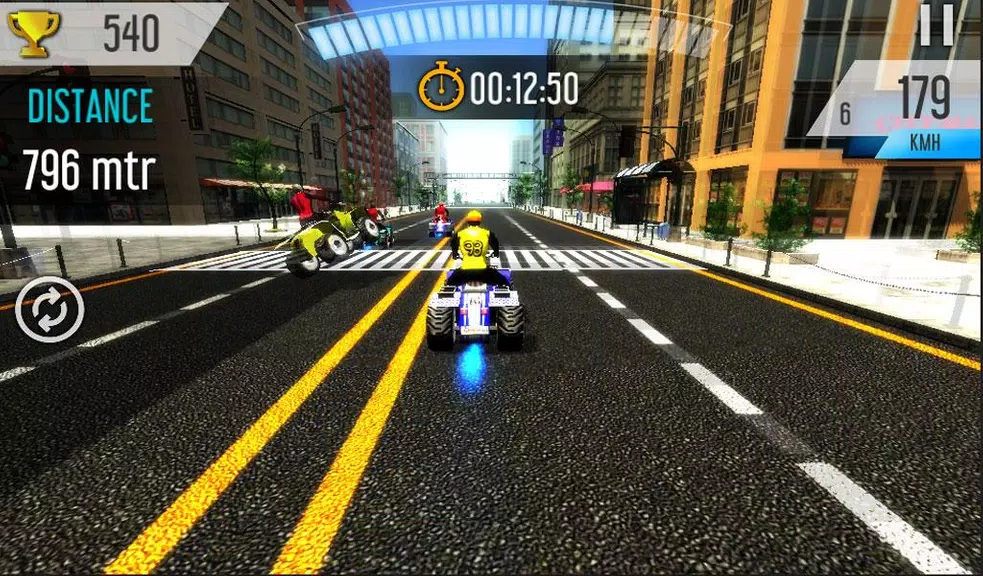 3D quad bike racing Ekran Görüntüsü 1