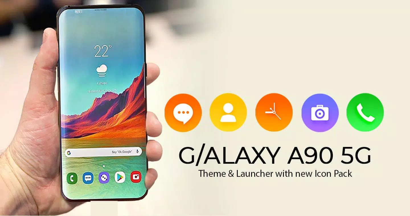 Samsung Galaxy A90 5G Launcher スクリーンショット 1