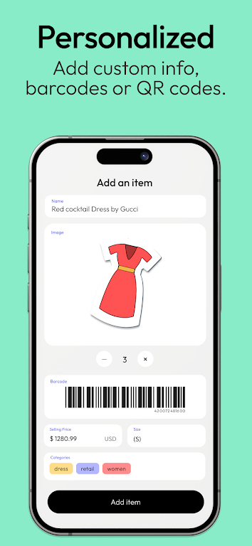 Amoa: easy scanner & inventory Zrzut ekranu 2