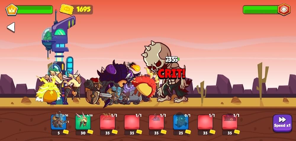 Heroes vs Monsters: Tower War ဖန်သားပြင်ဓာတ်ပုံ 0