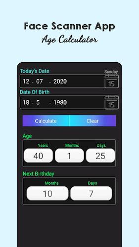 Face Scanner - Age Calculator स्क्रीनशॉट 1