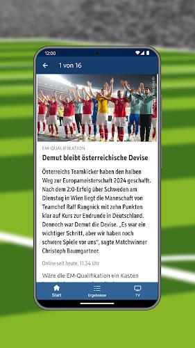 ORF Fußball Ekran Görüntüsü 2