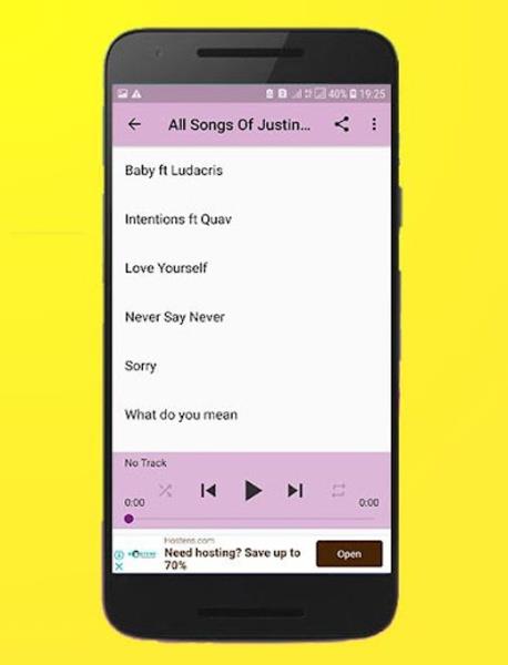 All Songs Of Justin Bieber Offline 스크린샷 1