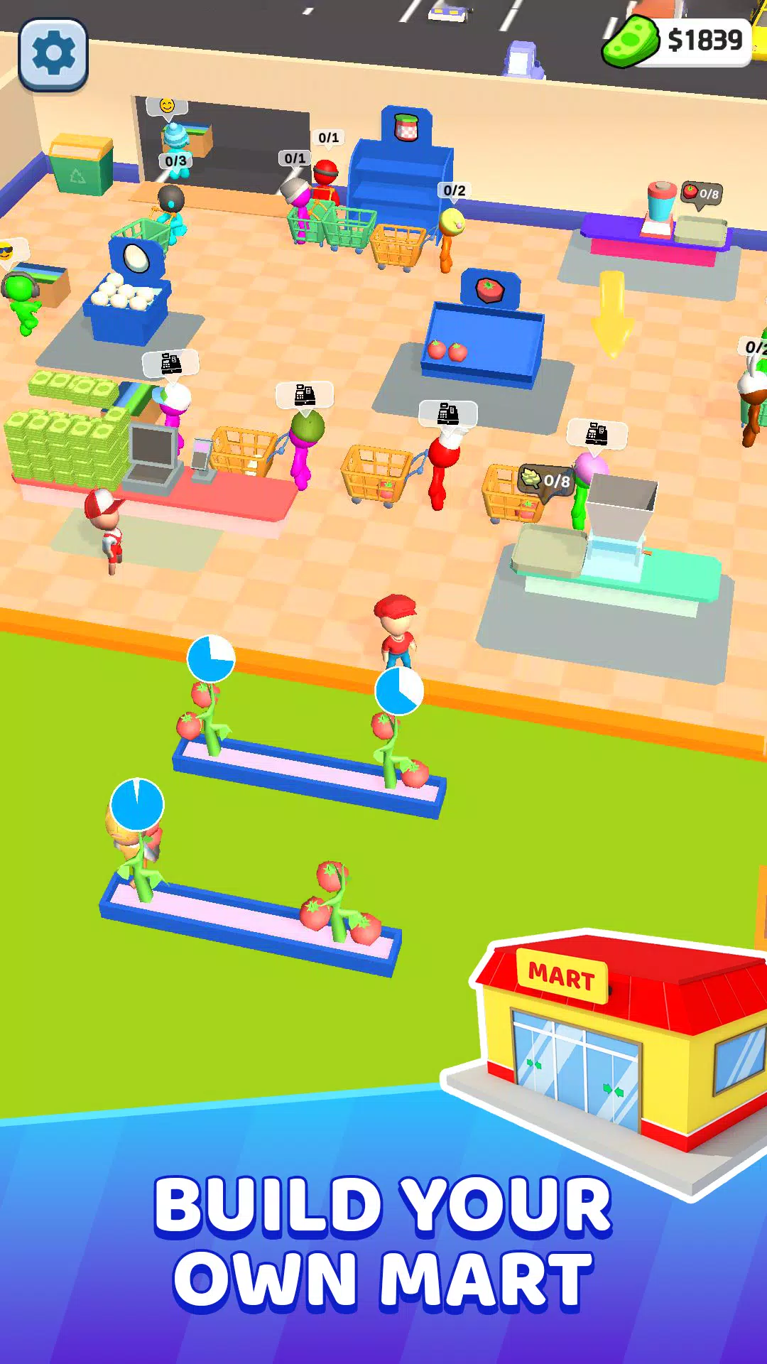 Mart Tycoon Supermarket game Ảnh chụp màn hình 1