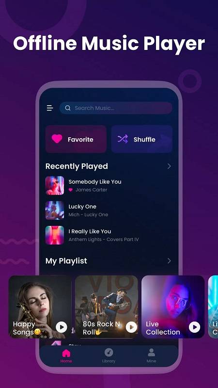 Offline Music Player: My Music Tangkapan skrin 3