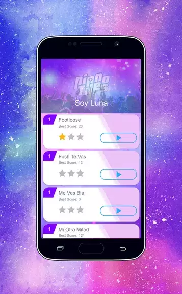 Piano Tiles - Soy Luna Girls Game ဖန်သားပြင်ဓာတ်ပုံ 1