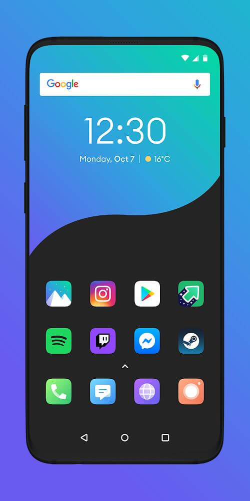 Schermata Borealis - Icon Pack Mod 0