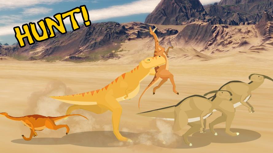 T-Rex Fights Raptors Captura de tela 2