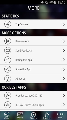 Live Scores for Champions League スクリーンショット 2