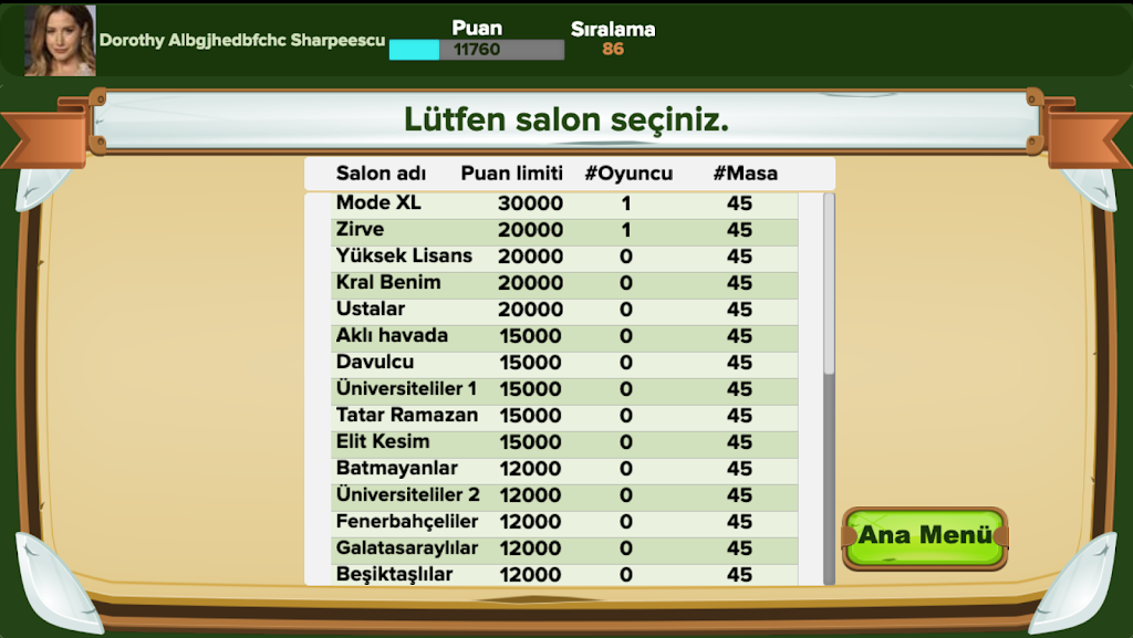 Eşli Batak Online スクリーンショット 2