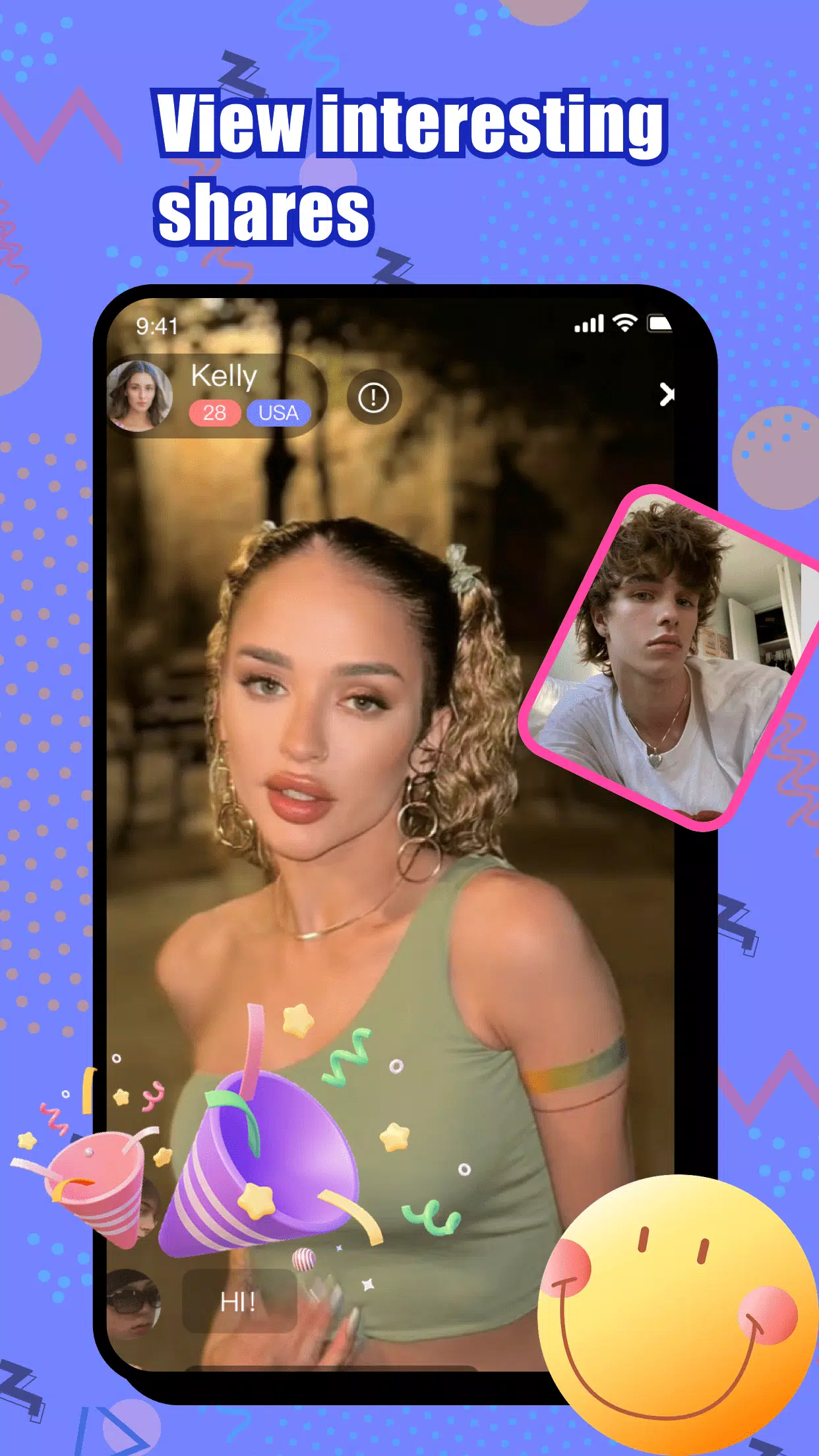 Wonk - live video chat Zrzut ekranu 1
