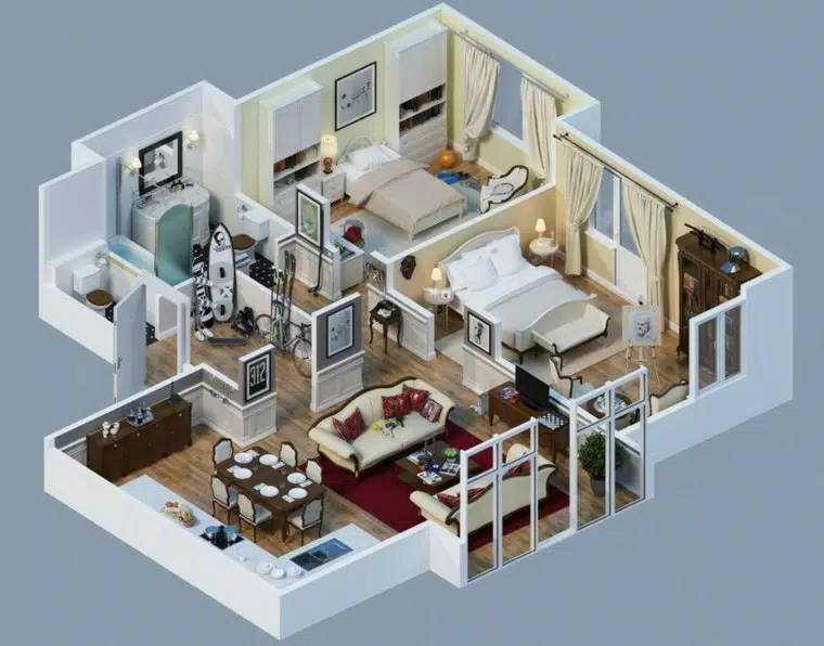 3D House Design Schermafbeelding 0