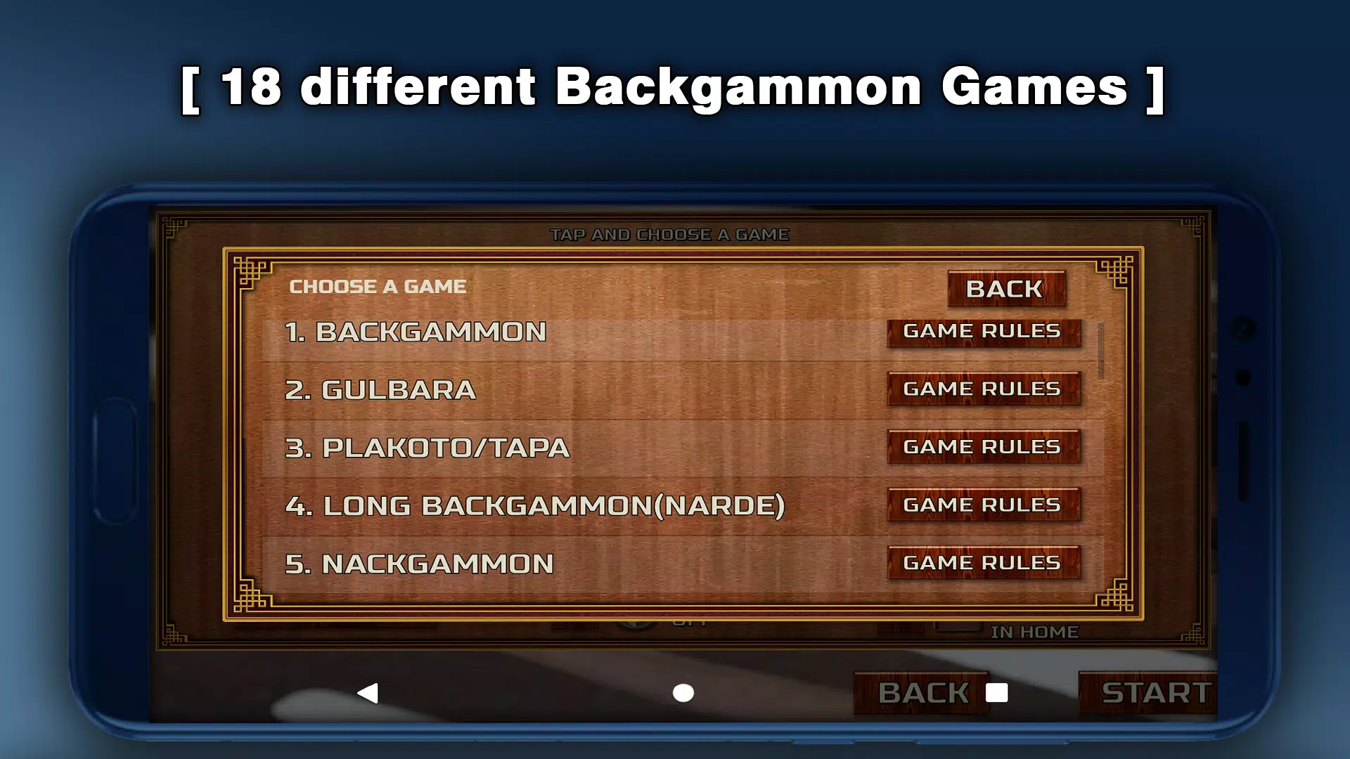 Backgammon - 18 Board Games 스크린샷 1