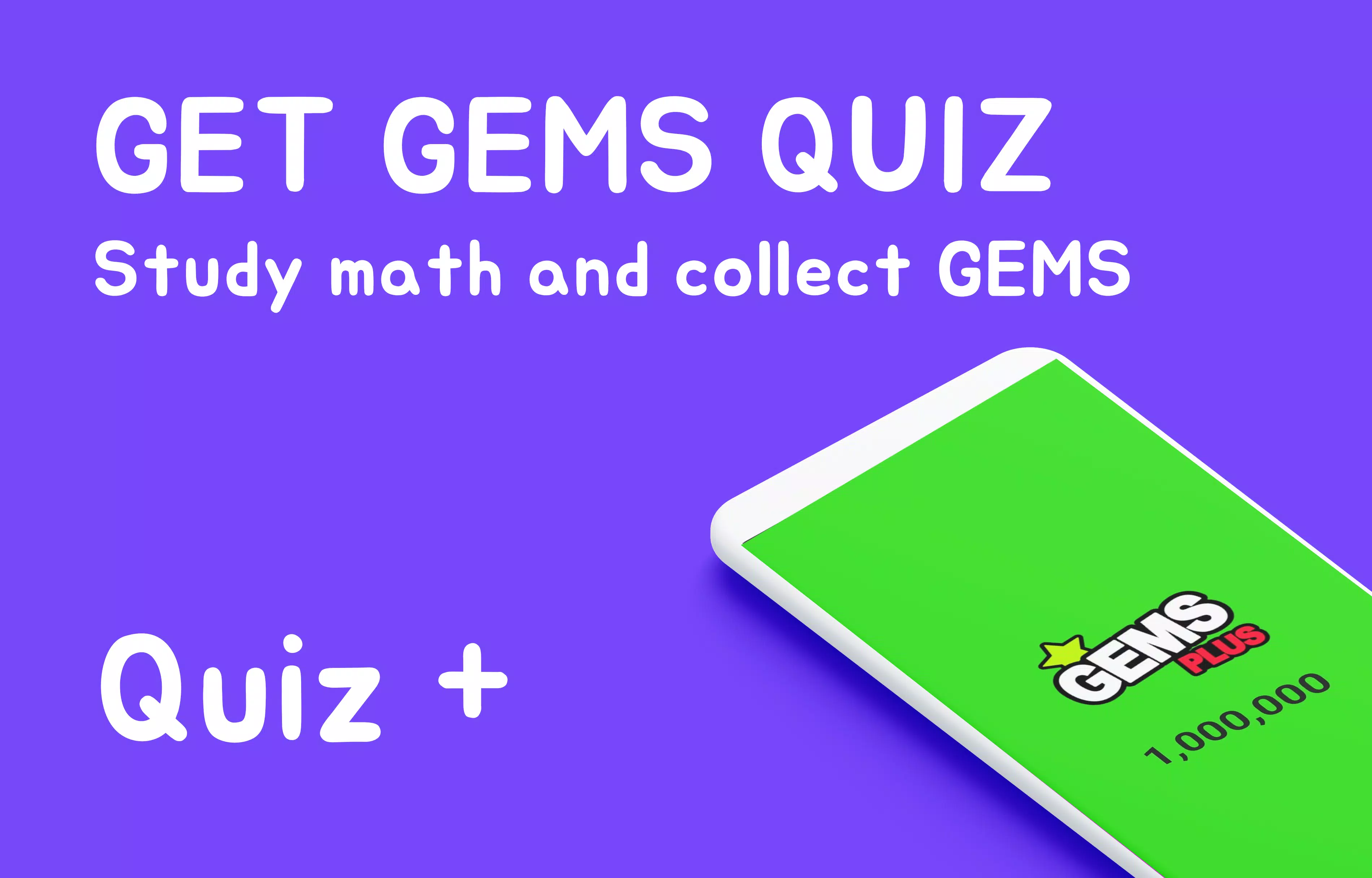 Gems Math Quiz - Plus ဖန်သားပြင်ဓာတ်ပုံ 0