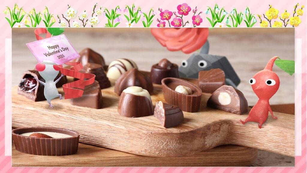 ‘Het is het seizoen van liefde en chocolade in het Valentijnsdagevenement van Pikmin Bloom