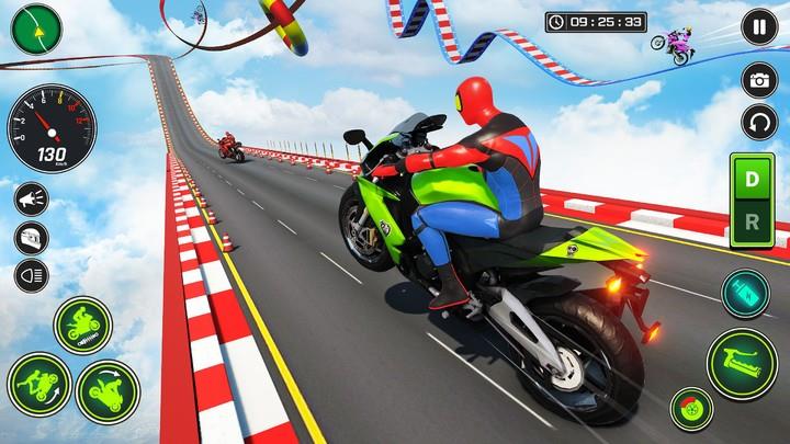 Superhero Bike Stunt Games GT Captura de tela 3