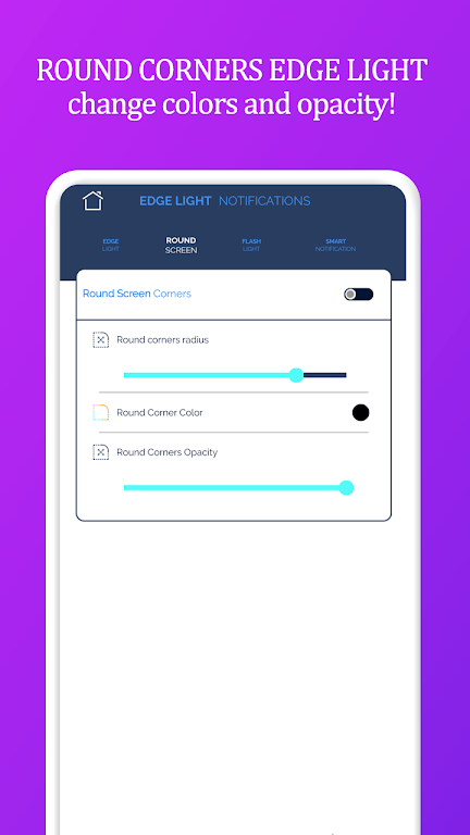 Edge Lighting Notifications ဖန်သားပြင်ဓာတ်ပုံ 2