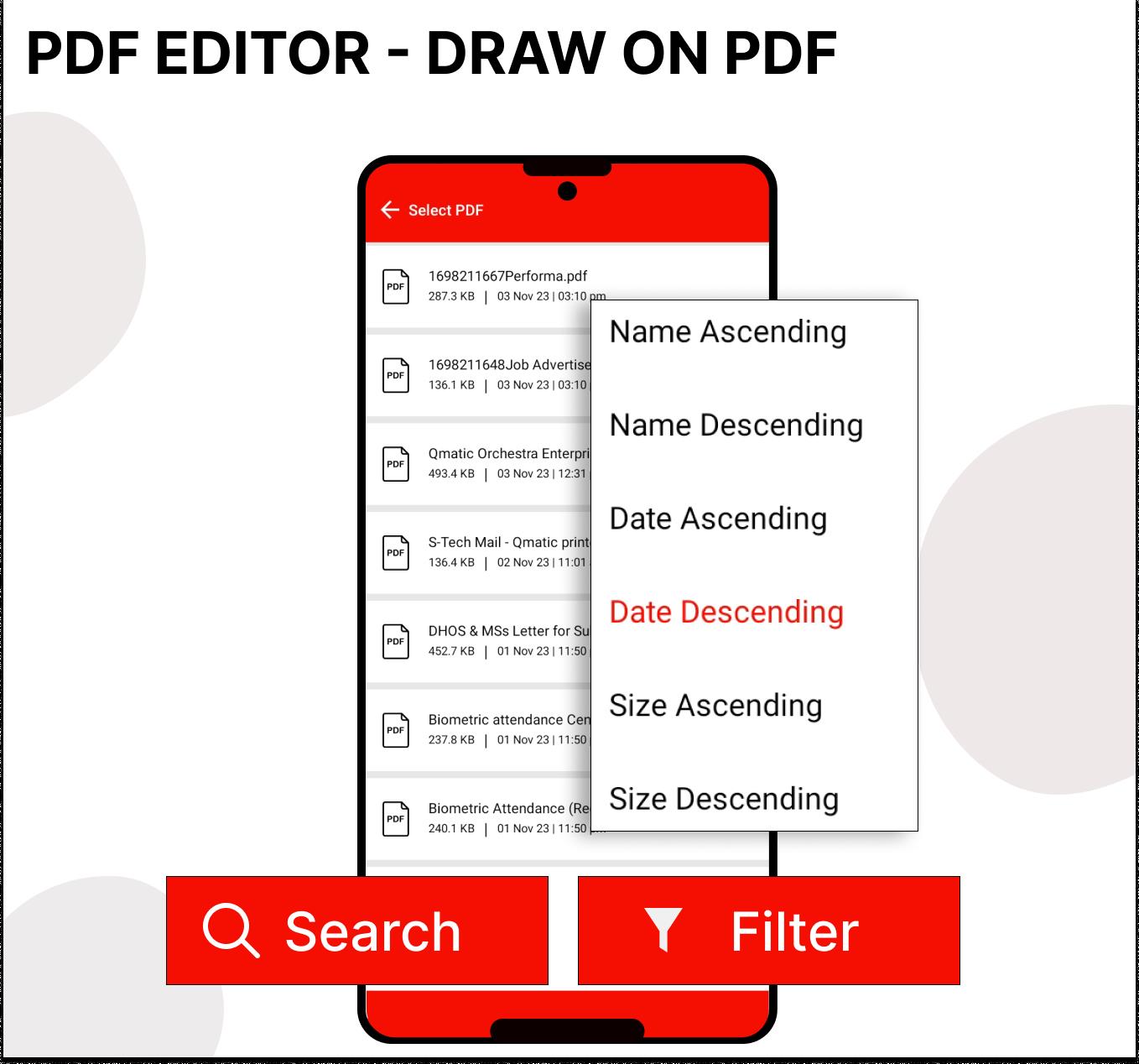 Pdf Editor - Draw on Pdf スクリーンショット 1