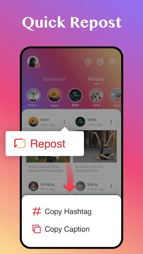 Downloader for IG, Story Saver Tangkapan skrin 2
