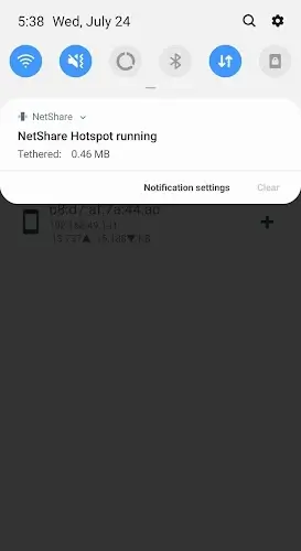 NetShare - No-root-tethering Ekran Görüntüsü 1