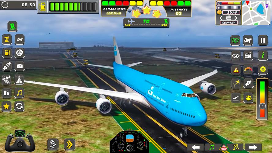 Real Flight Sim Airplane Games 스크린샷 1