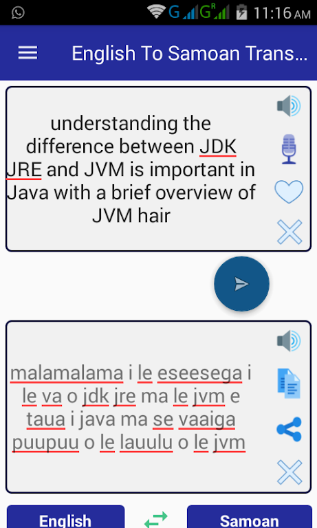English Samoan Translator ဖန်သားပြင်ဓာတ်ပုံ 0