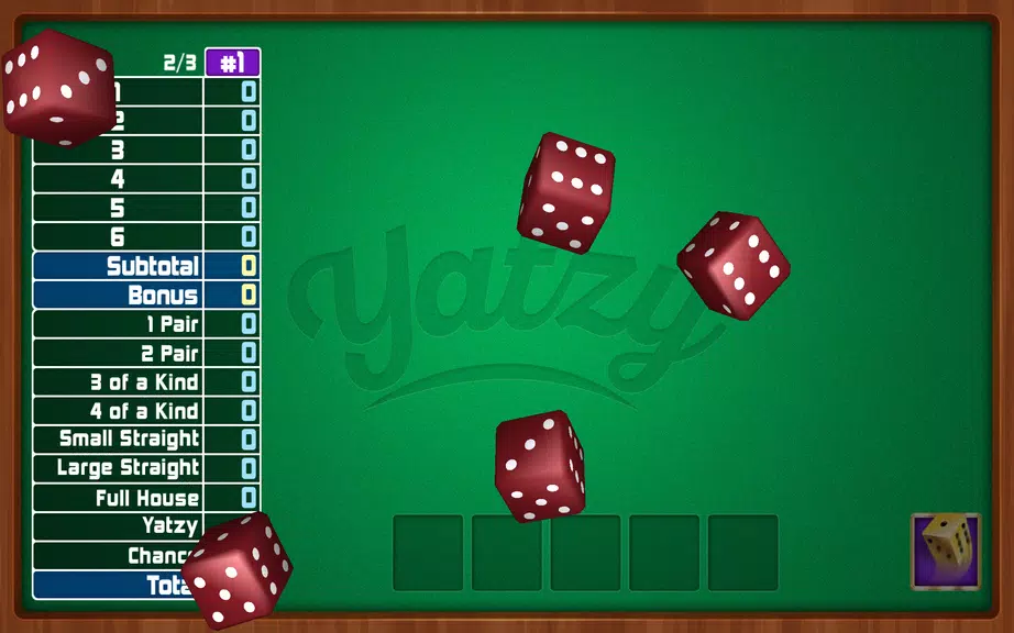 Yatzy Dice Game Capture d'écran 0