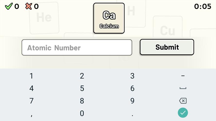 Periodic Table Quiz スクリーンショット 3