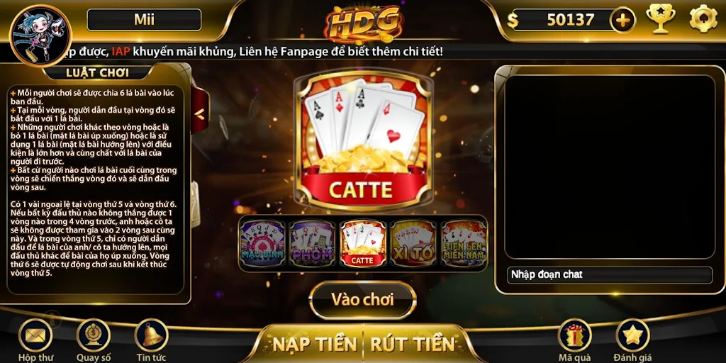 Game bài nhận quà khủng - HDG應用截圖第0張